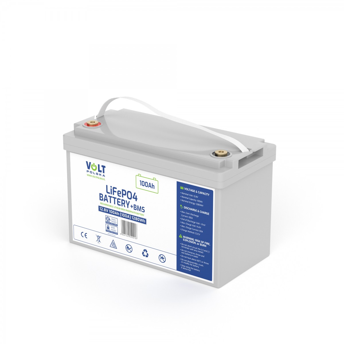 Battery LiFePO4 12V (12,8V) 100Ah Kon-TEC